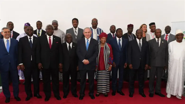 Netanyahu at ECOWAS conf. in Liberia
