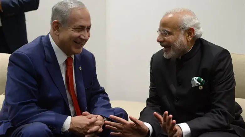 PM Netanyahu meets with Indian PM Modi