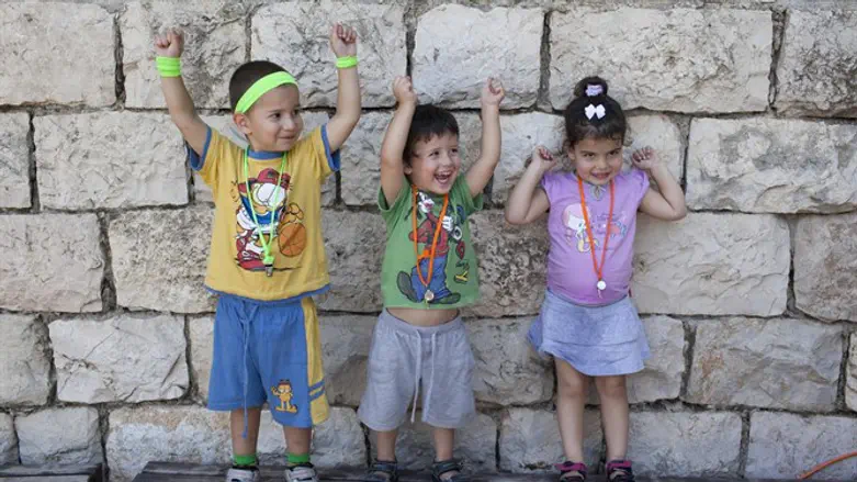 Preschool children in Jerusalem