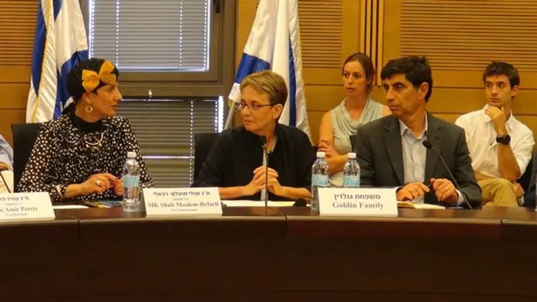 הוריו של הדר גולדין בדיון בכנסת