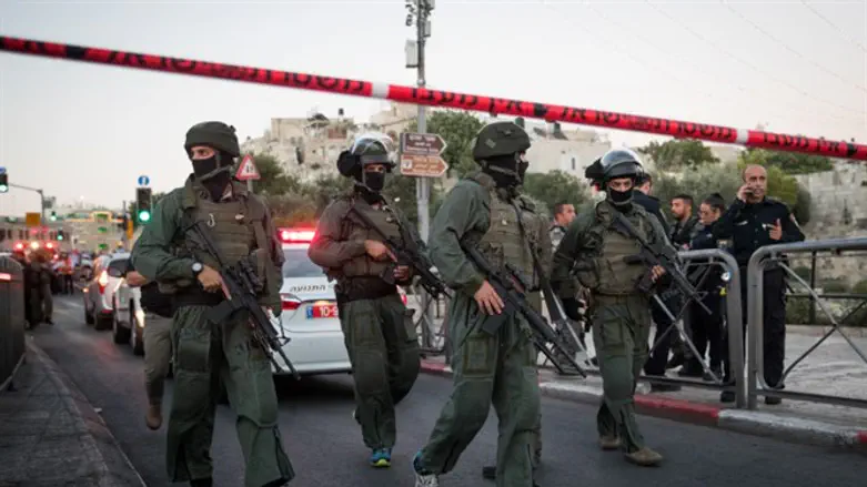 Место теракта в Иерусалиме