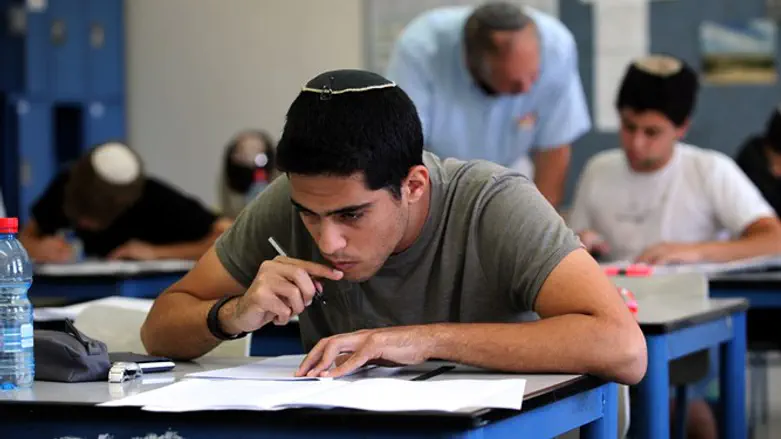 Students take matriculation exams