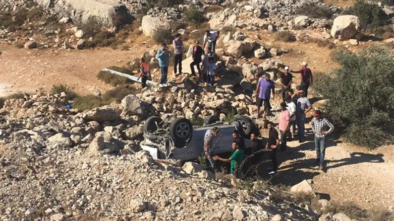 Scene of Binyamin accident
