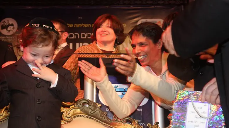 Moshe Holtzberg at his 3rd birthday celebration