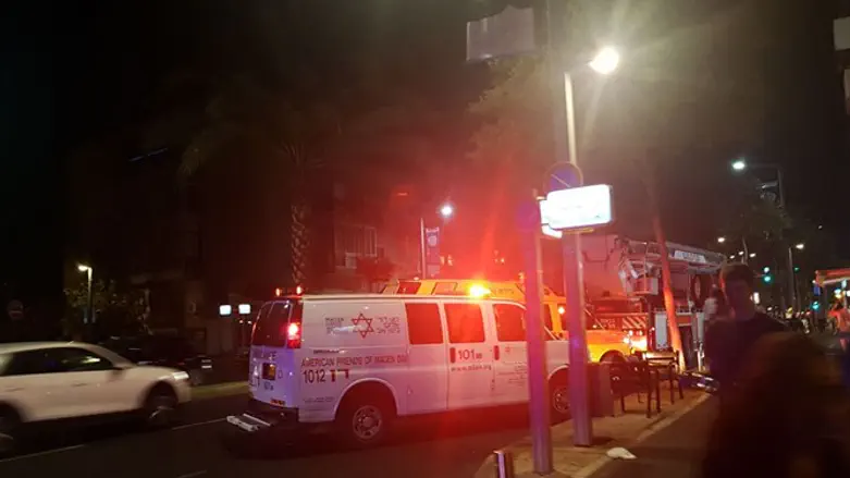 זירת השריפה הלילה