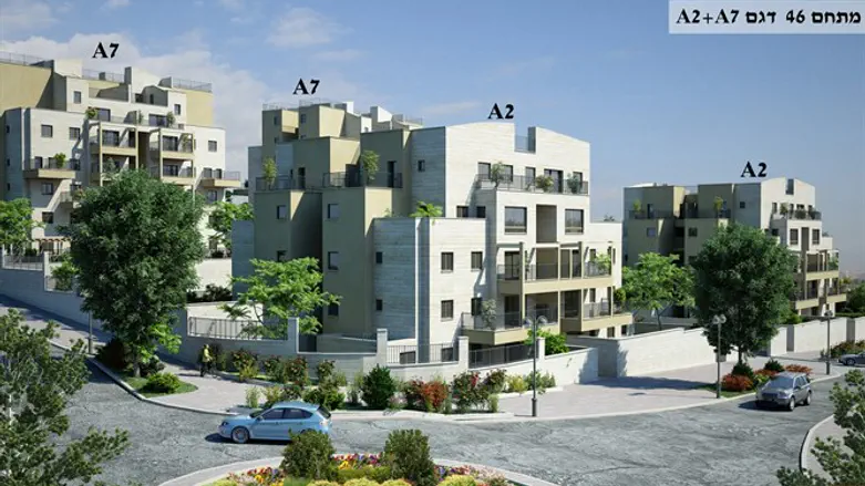 הפרויקט הצפוי להיבנות בחריש. הדמייה