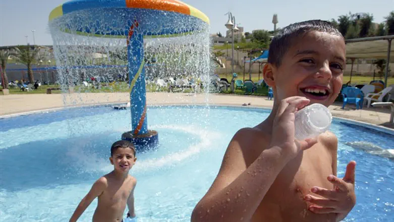 להזיע, להפריע, להטביע ולהפקיע מחירים. מבלים בבריכה (אילוסטרציה)