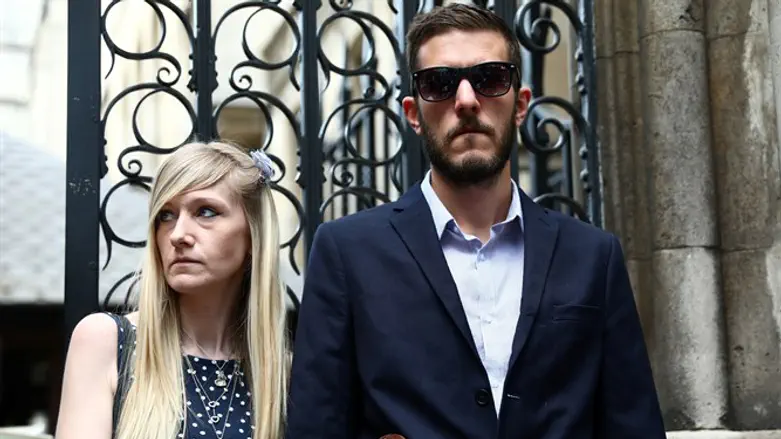 Chris Gard and Connie Yates, parents of Charlie, after court hearing