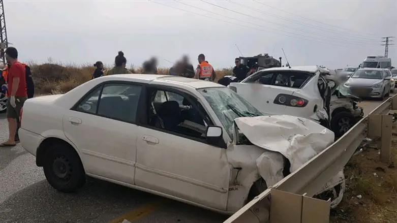 זירת התאונה הקשה
