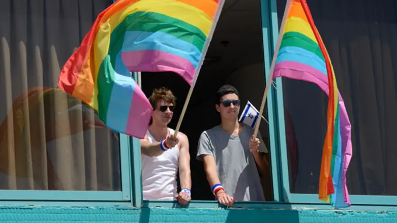 Rainbow 'pride' flag (file)
