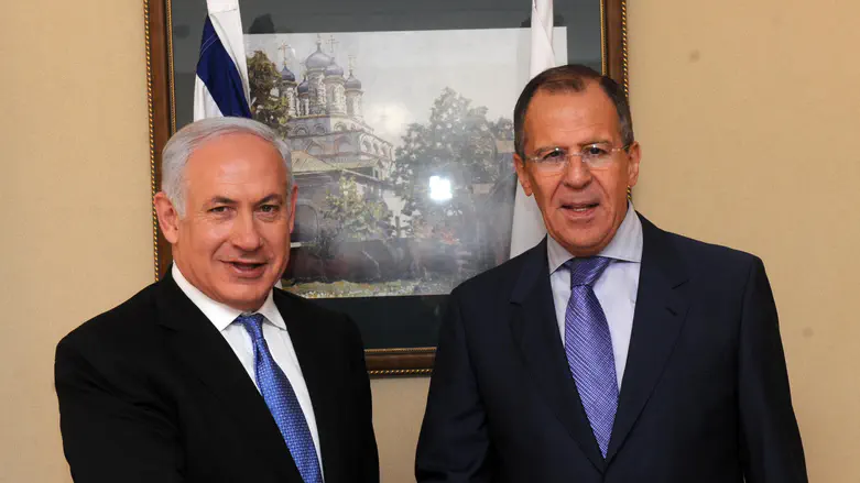 Netanyahu and Lavrov, 2011