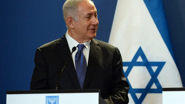 נתניהו במהלך ביקורו בהונגריה