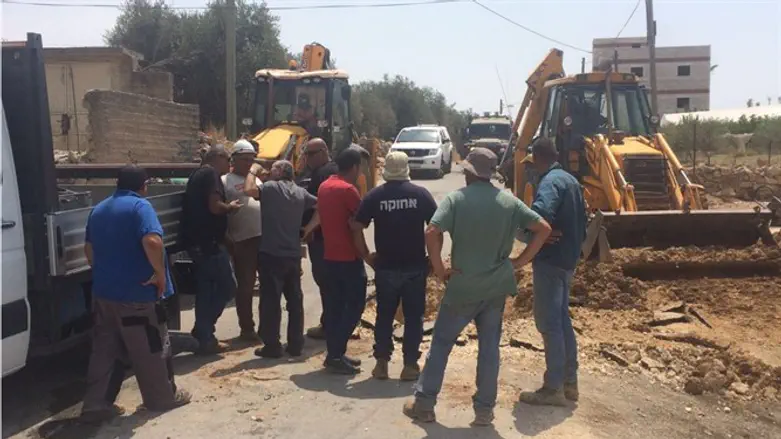 פועלים בשטח