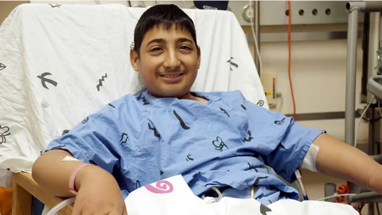 הנער שעבר בהצלחה את ההשתלה