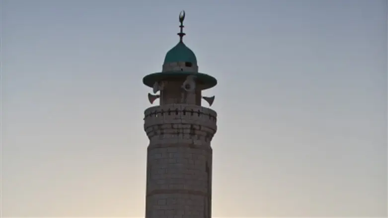 Mosque tower in Jerusalem
