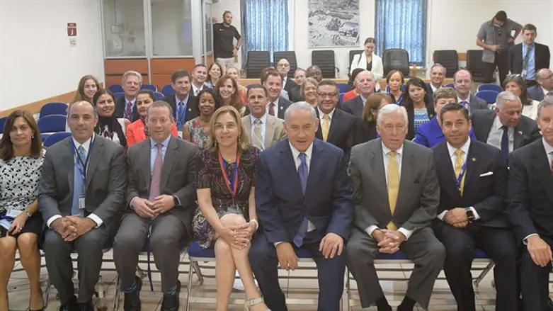 PM with congressmen, today