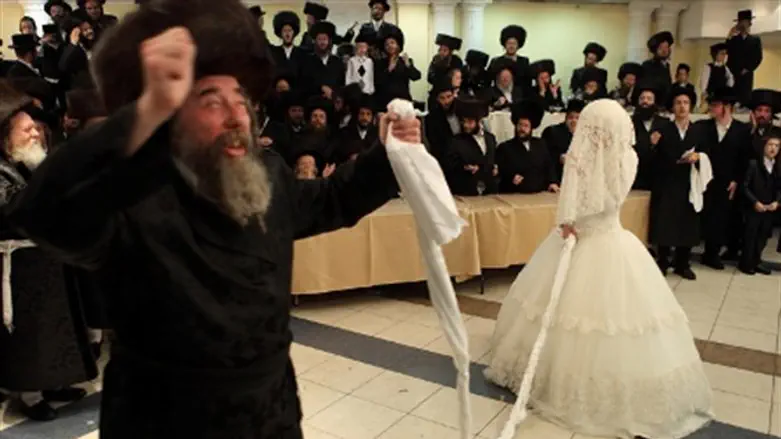 Hasidic wedding (illustrative)
