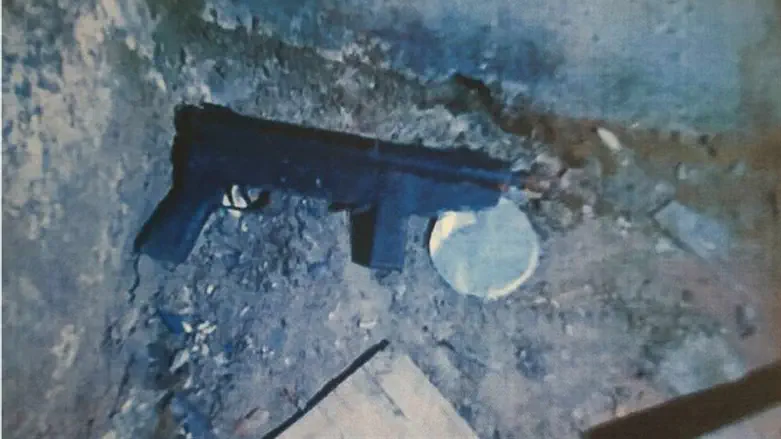 הנשק שנתפס בבית באום אל פחם