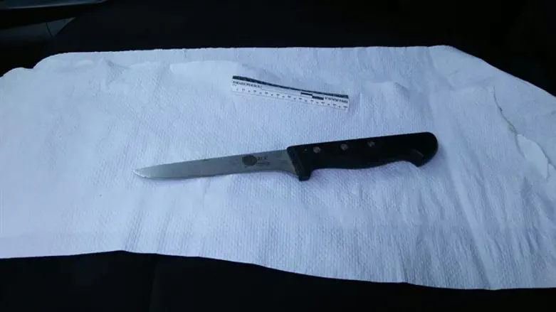 הסכין שבה השתמשה המחבלת