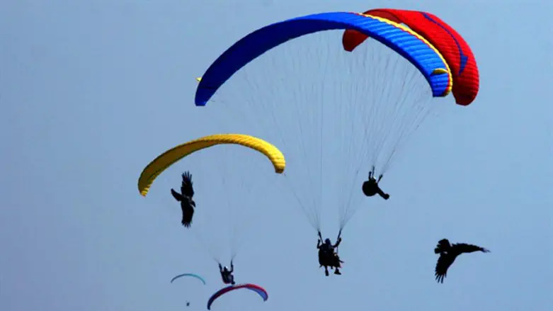 Israeli paragliders