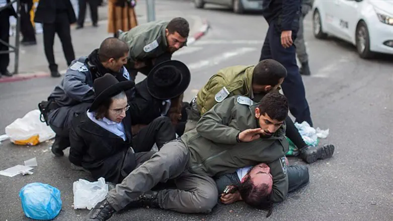 Протесты харедим (Архив)