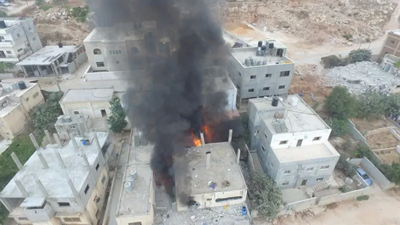 Взорванный дом террориста