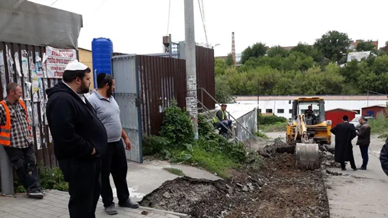 העבודות להקמת הדרך לכהנים באומן