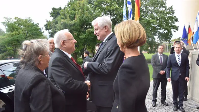 Israeli President Reuven Rivlin with Bavarian Minister-President Horst Seehofer