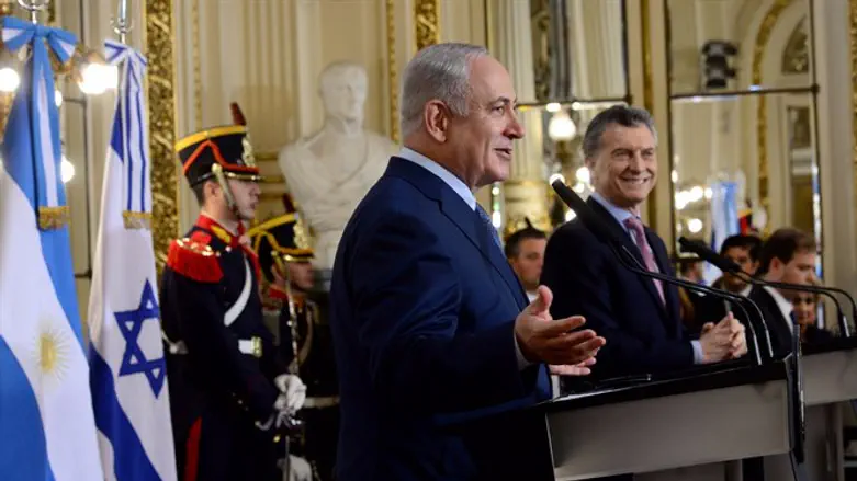 נתניהו ונשיא ארגנטינה