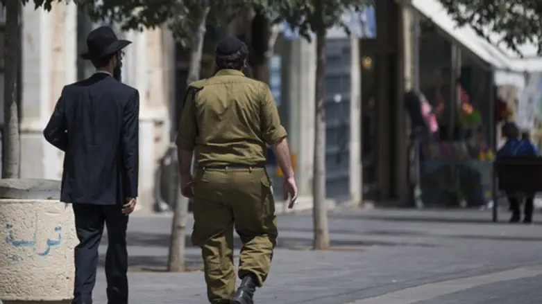 Религиозный солдат в Иерусалиме. Иллюстрация