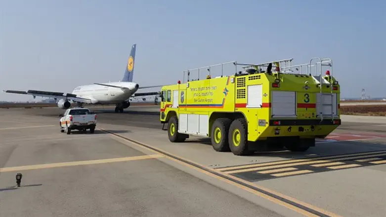 The plane that made an emergency landing