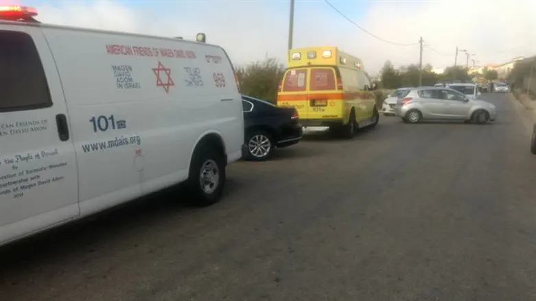 Scene of shooting attack in Har Adar