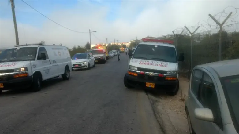 Scene of shooting attack in Har Adar