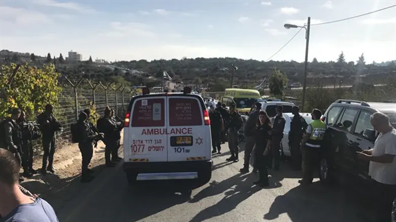 Scene of Har Adar attack