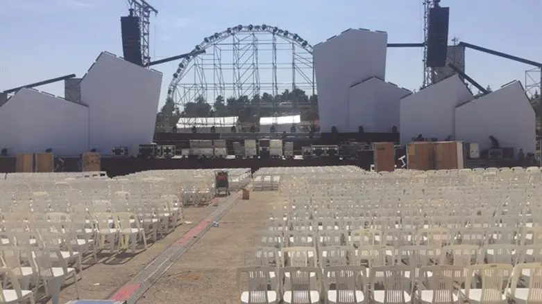 Preparing for the celebration in Gush Etzion