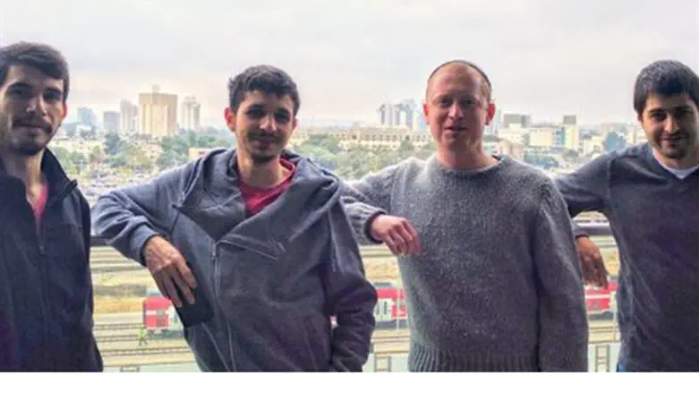 Yossi Oren (second from right) and his team.