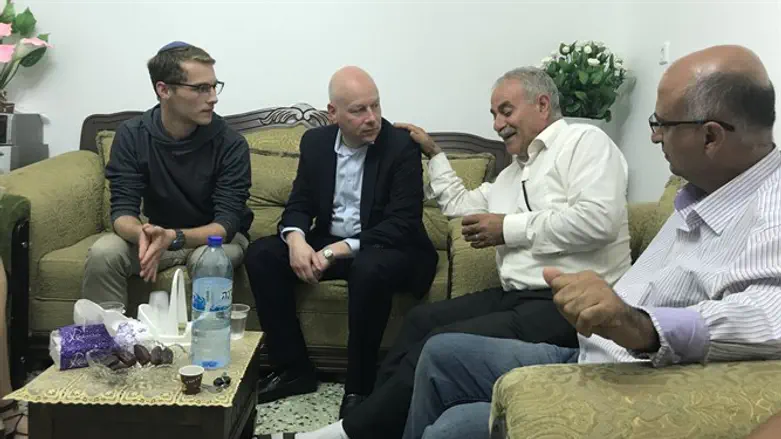 Jason Greenblatt with the family of Youssef Ottman
