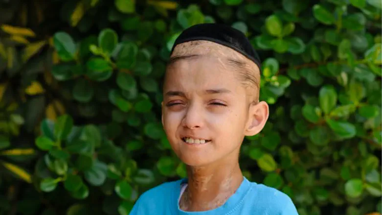 Uriel Wang outside Hadassah Ein-Kerem Hospital in Jerusalem