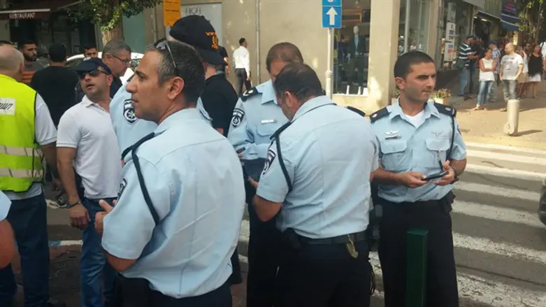 Scene of Raanana terror attack