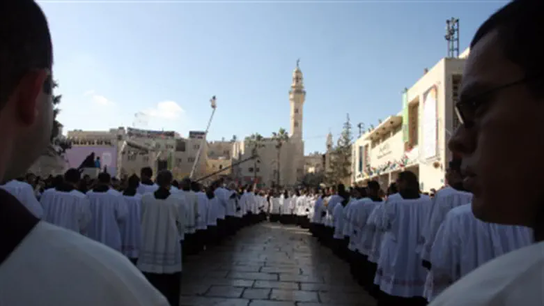 Manger Square outside Church of Nativity