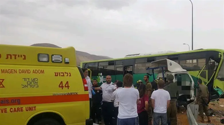 זירת התאונה הקשה