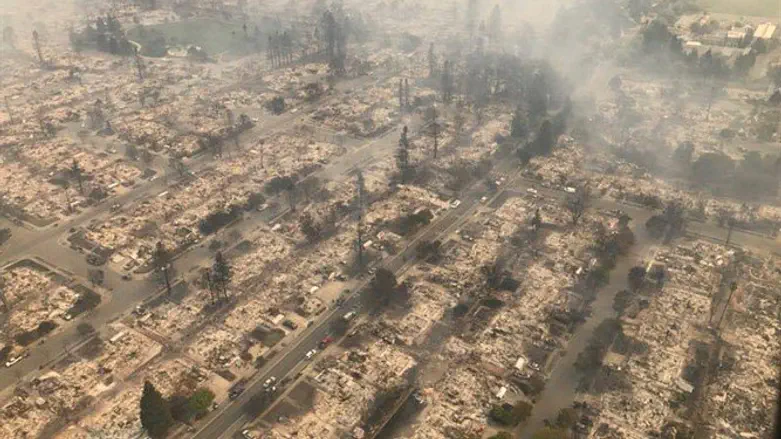 California forest fire