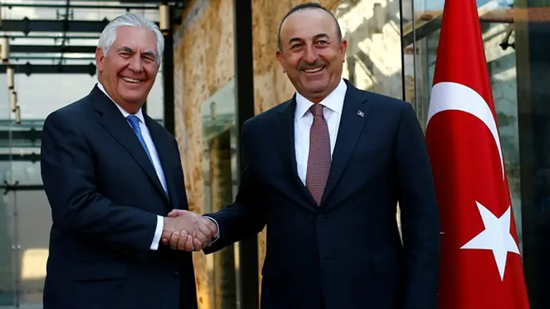 Rex Tillerson and Mevlut Cavusoglu