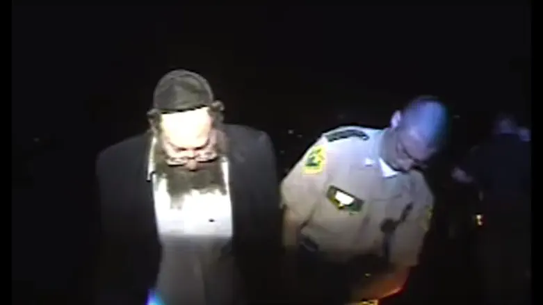 Rabbi Berl Fink at his arrest