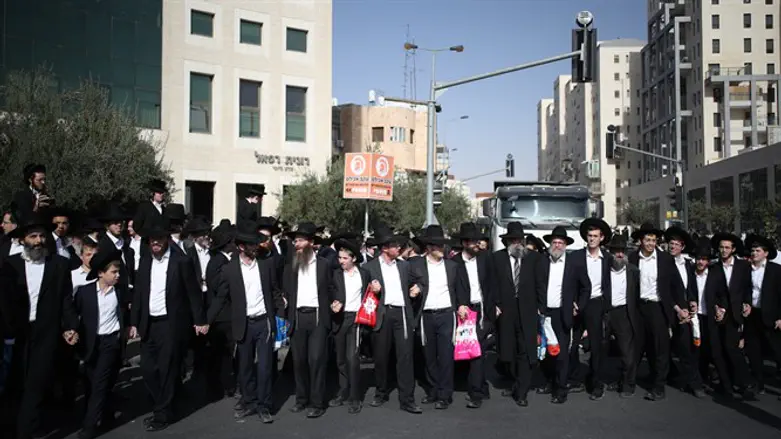 מחאת החרדים בירושלים