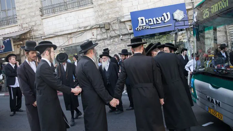 Акция протеста «Ха-Пелег ха-Иерушальми» в Иерусалиме