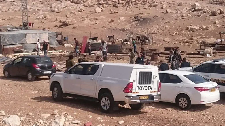 המנהל האזרחי מסכל בנייה ערבית לא חוקית