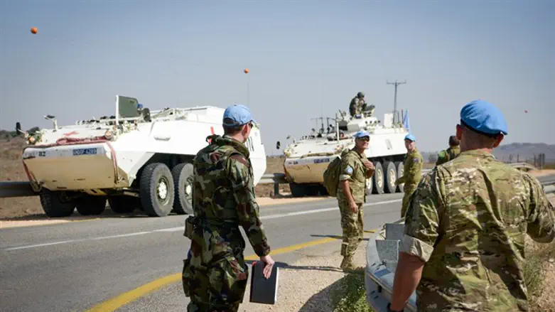 UN troops on northern border