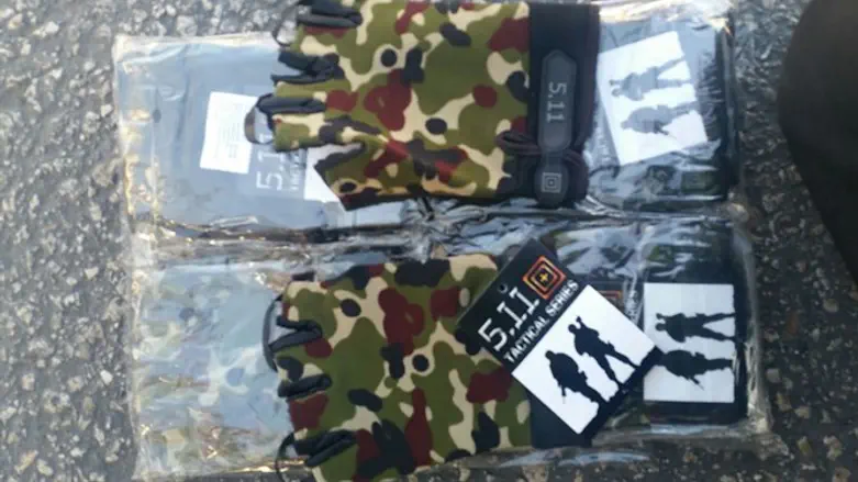 Gloves from the shipment intercepted