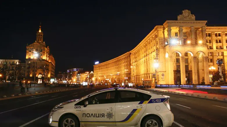 Киев, столица Украины. Иллюстрация